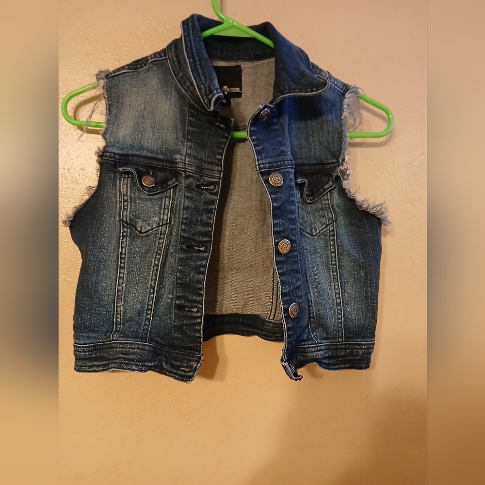 teenage denim vest
